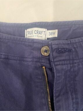 Men’s True Craft Navy Blue Cotton Pants - 38W